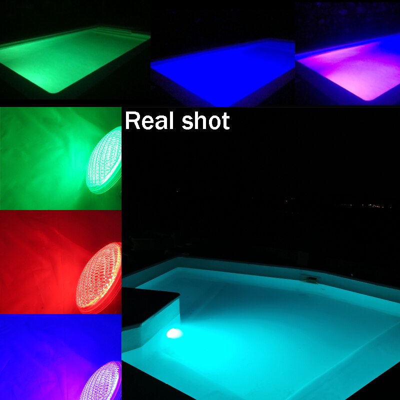 LED Underwater Swimming Pool Night Lights Pond Outdoor Lighting Lamps 12V PAR56 RGB Spotlight Warm Cool White Blue Waterproof
