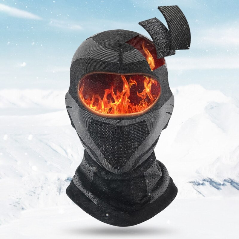 Unisex vinter balaclava skid ansiktsmask hatt vindtät varm plyschfodrad motorcykel halsvärmare gambels huva öronlock lock
