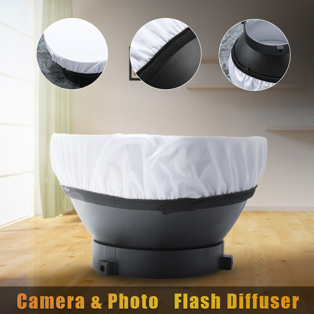Fotografering lys blød hvid diffusorklud til 7 " 180mm standardstudio strobe reflektor fotografiske forsyninger kamera leverancer