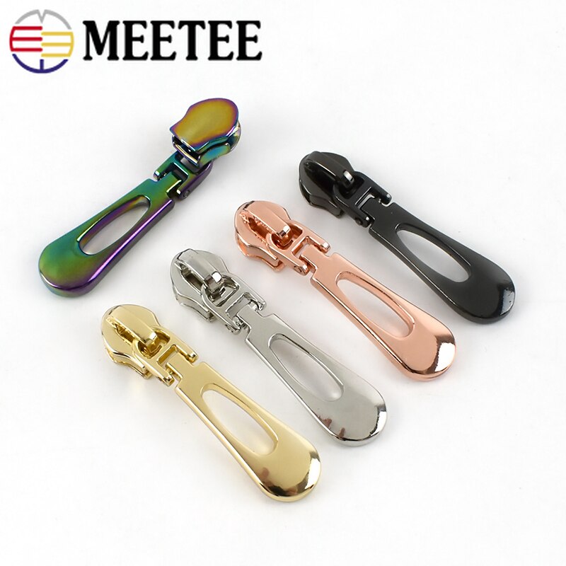 5/10Pcs Rits Sliders Voor 5 # Nylon Ritsen Trekt Jas Pocket Rits Hoofd Tas Reparatie Kits Vervanging diy Naaien Accessoires