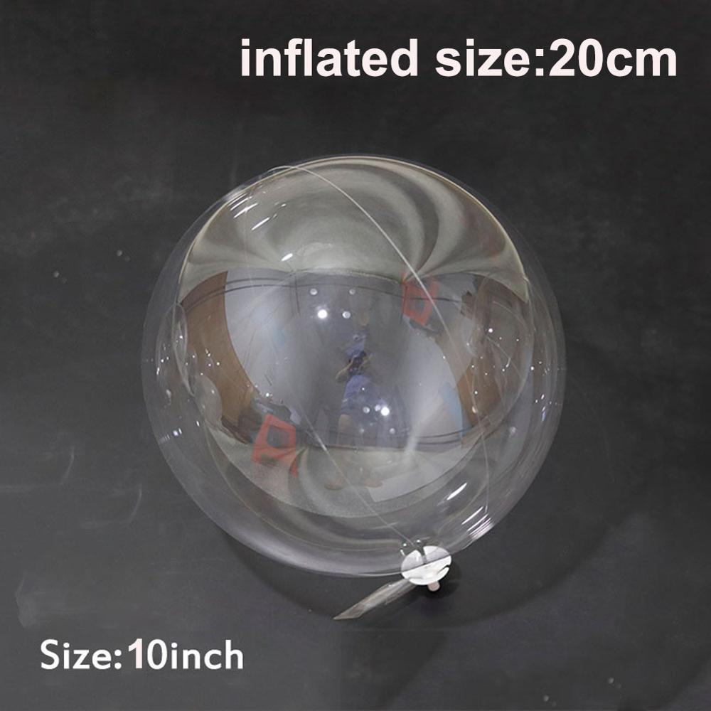 10Pcs 8/10/18/20/24 Inch Transparante Ballon Bobo Clear Ballons Kerst Bruiloft Verjaardag Party Decoraties kids Helium Ballonnen: 10inch