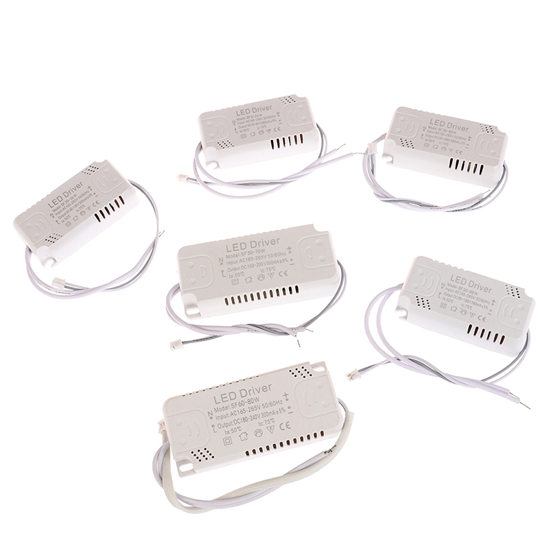 Carte de Pilote LED, 300mA, 8-24W, 20-36W, 30-50W, 36-60W, 50-70W, 60-80W, Éclairage d'Unité d'Alimentation, 1 Pièce