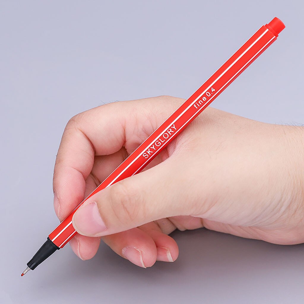 Kind Kleur Pen Set Marker Aquarel Borstel Vette Gekleurde Tekening Haak Lijn Pen Kalligrafie Schetsen Schoolbenodigdheden