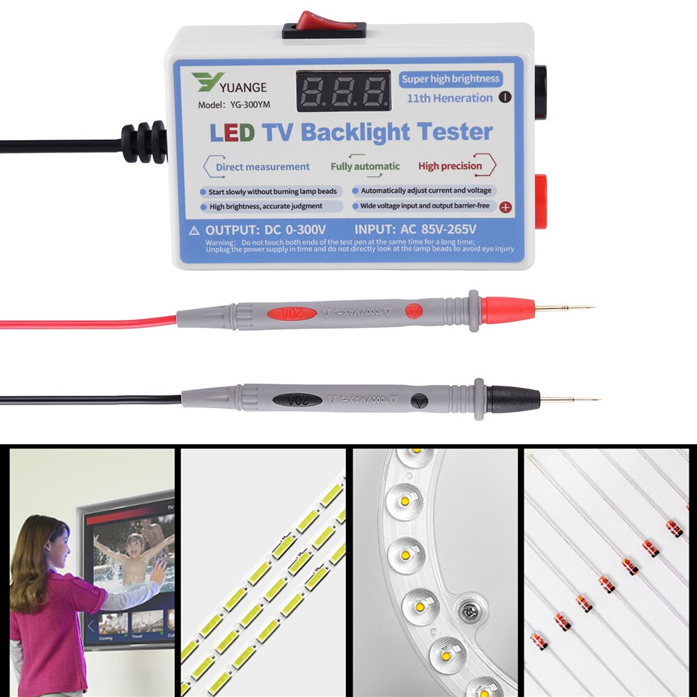 Plastic TV Backlight Tester LCD LED Lamp Strips Beads Test Tool Measurement Instruments for LED Light Bar Light Board