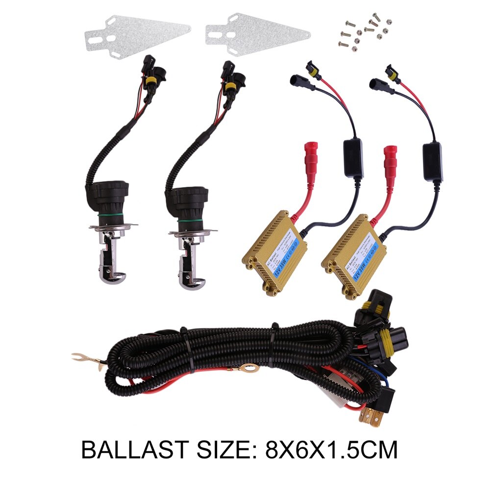 2Pcs of H1 35W 6000K/8000K/10000K HID Head Light Ultra Slim Car for Xenon Light Kit with Pair of HID Ballast Car Accessories