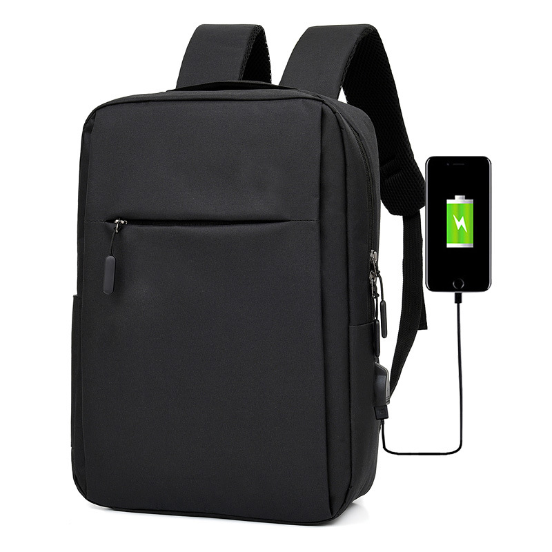 Casual Rugzakken Mannen Laptop Rugzak Effen Kleur Schooltas Mannen Reizen Daypacks Mannelijke Leisure Schoudertassen Mochila: Black