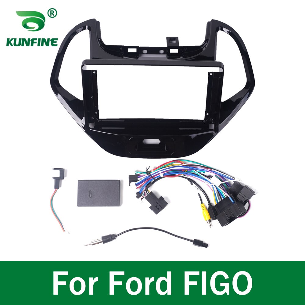 Car GPS Navigation Stereo For Ford FIGO Radio Fascias Panel Frame Fit 2Din 9 inch In Dash headunit screen
