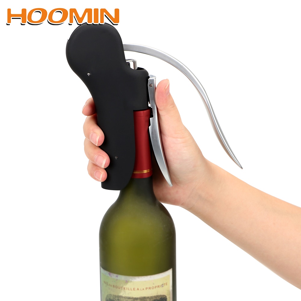 Hoomin korkboreløfter sæt vinåbner bar håndtag proptrækker vin værktøjssæt folieskærer flaskeåbnere køkken tilbehør