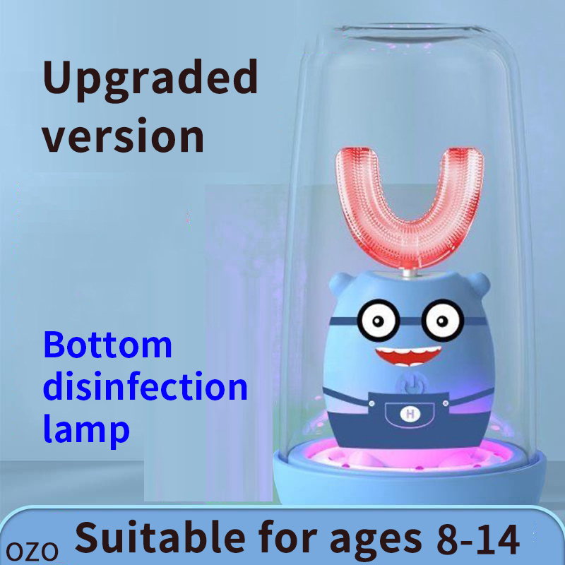 Children Smart 360 Degrees Electric Toothbrush Kids Silicon Automatic Ultrasonic Teeth Tooth Brush Cartoon Pattern XaoMi U