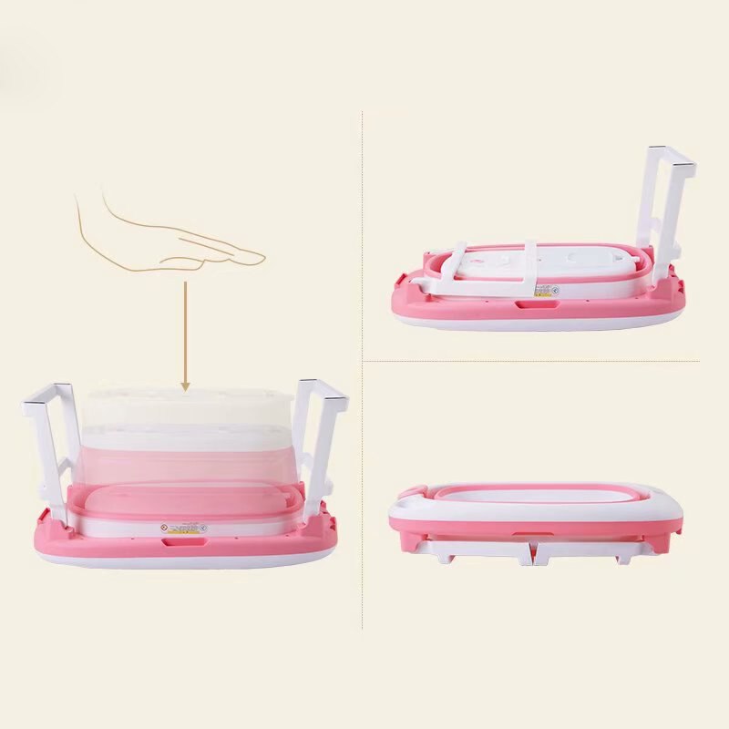Children Bathing Tub Plastic Foldable Baby Bathtub