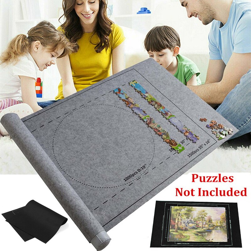 Puzzels Mat Puzzel Opslag Roll Mat 26X46 Inch Voelde Puzzel Deken 1000-6000 Grote Puzzels Board voor Volwassenen Kids