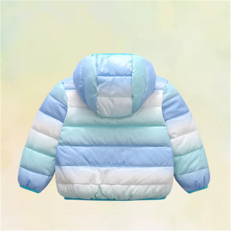 filles bébé vêtements garçons automne et hiver enfants doudoune garçons et filles arc-en-ciel doudoune veste