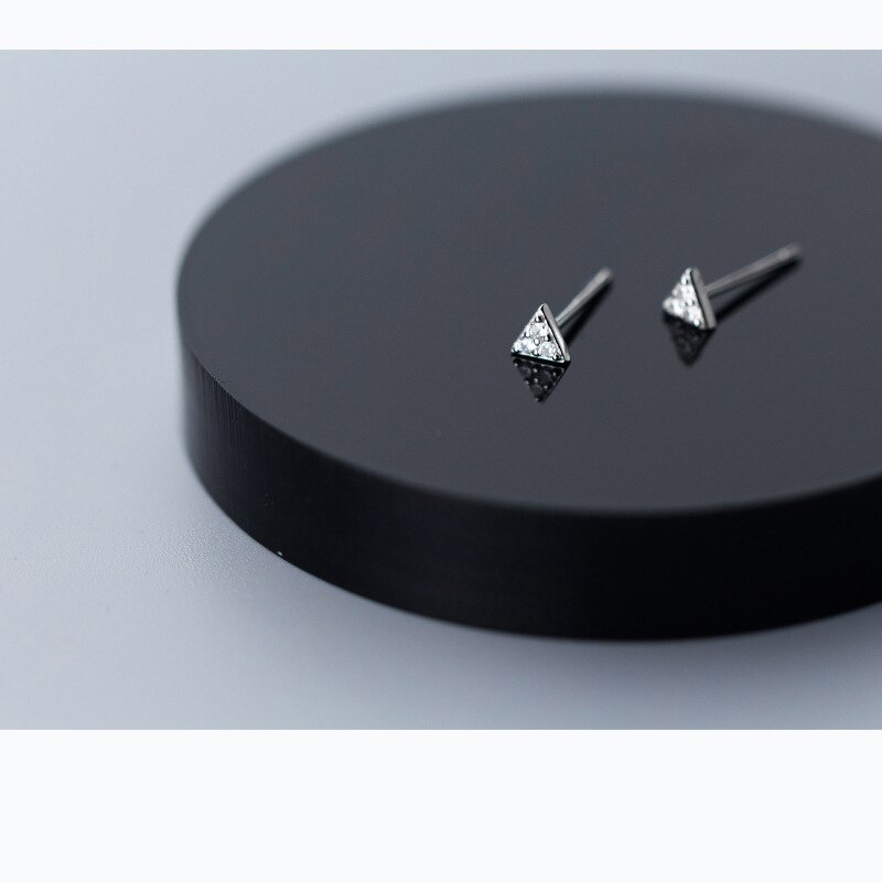 La Monada Stud Oorbellen Voor Vrouwen Zilver 925 Driehoek Geometrie Fijne Vrouwen Oorbellen Sieraden Stud Oorbellen 925 Sterling Zilver