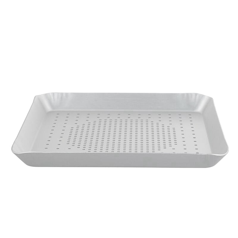 Aluminum Alloy Pizza Baking Pan Non-Stick Square Mesh Pizza Tray Mold Bread Pan: Dark Khaki
