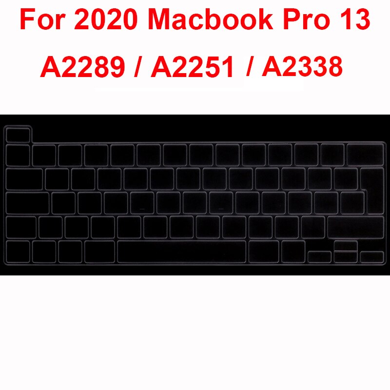 EU layout keyboard protector for Macbook Pro 13 A2289 A2251 A2338 keyboard cover skin
