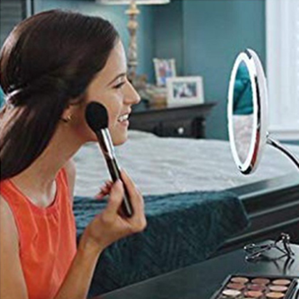 Led makeup mirror lighted Makeup mirror light magnifying mirrors 10X make up mirror vanity mirrors cosmetic miroir with LED Tool