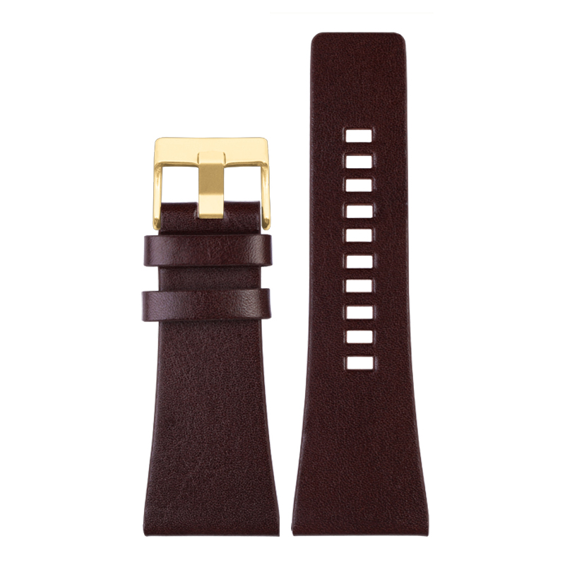 Grand Bracelet de montre en cuir pour hommes, pour Diesel dz7396 dz1206 dz1399 dz1405, 22/ 24 / 26 / 28 / 30 / 32mm, accessoires de montre: kaki foncé / 13mm