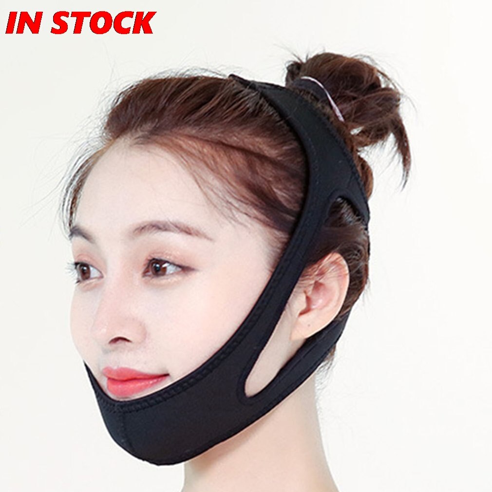 Anti ronflement arrêter de ronfler menton sangle ceinture caoutchouc Anti apnée mâchoire Solution soutien femme homme santé sommeil outils de soins de santé