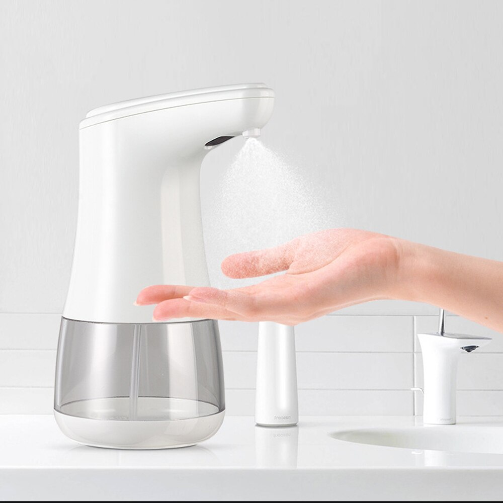 Dispensador automático de jabón líquido, gran capacidad, Sensor inteligente, herramienta de lavado de manos, máquina desinfectante de Alcohol, 500ml