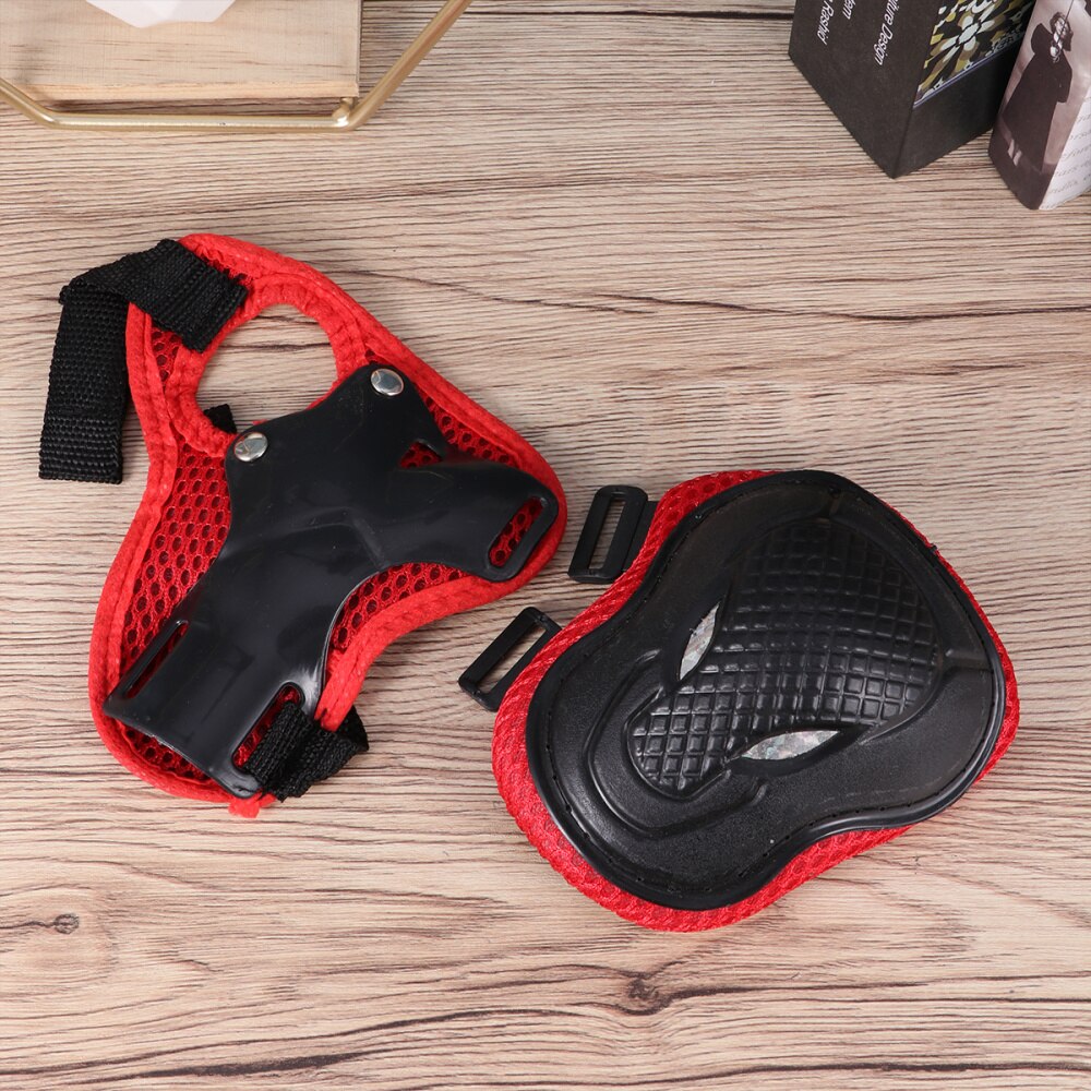 6pcs in 1 Set Adults Roller-skate Protection Gear Skiing Roller Protector Sports Protectors Kit Skateboard Bike Riding Knee Pad