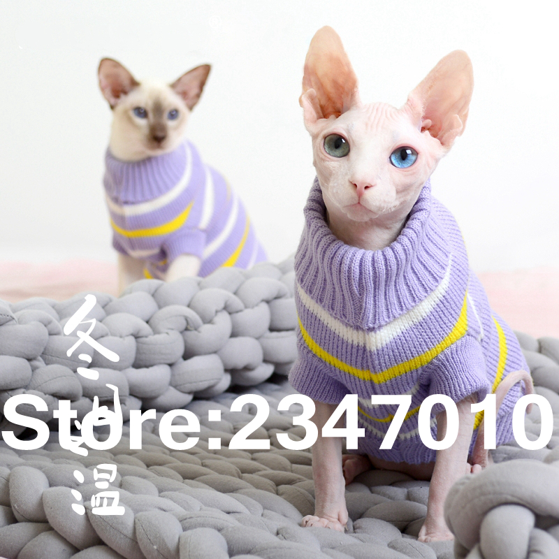 [mpk kæledyr] sphynx sweater, tøj til hårløse katte, hættetrøjer til katte til katte, tøj til katte, små hundetøj