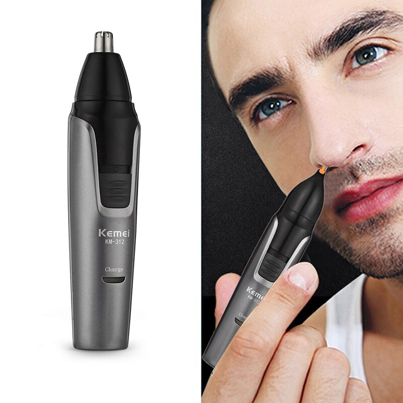 Kemei Km-312 3In1 Nose Hair Trimmer for Men Shaver Electric Eyebrow Trimmer Hair Trimmer with Trimming Device Eu Plug