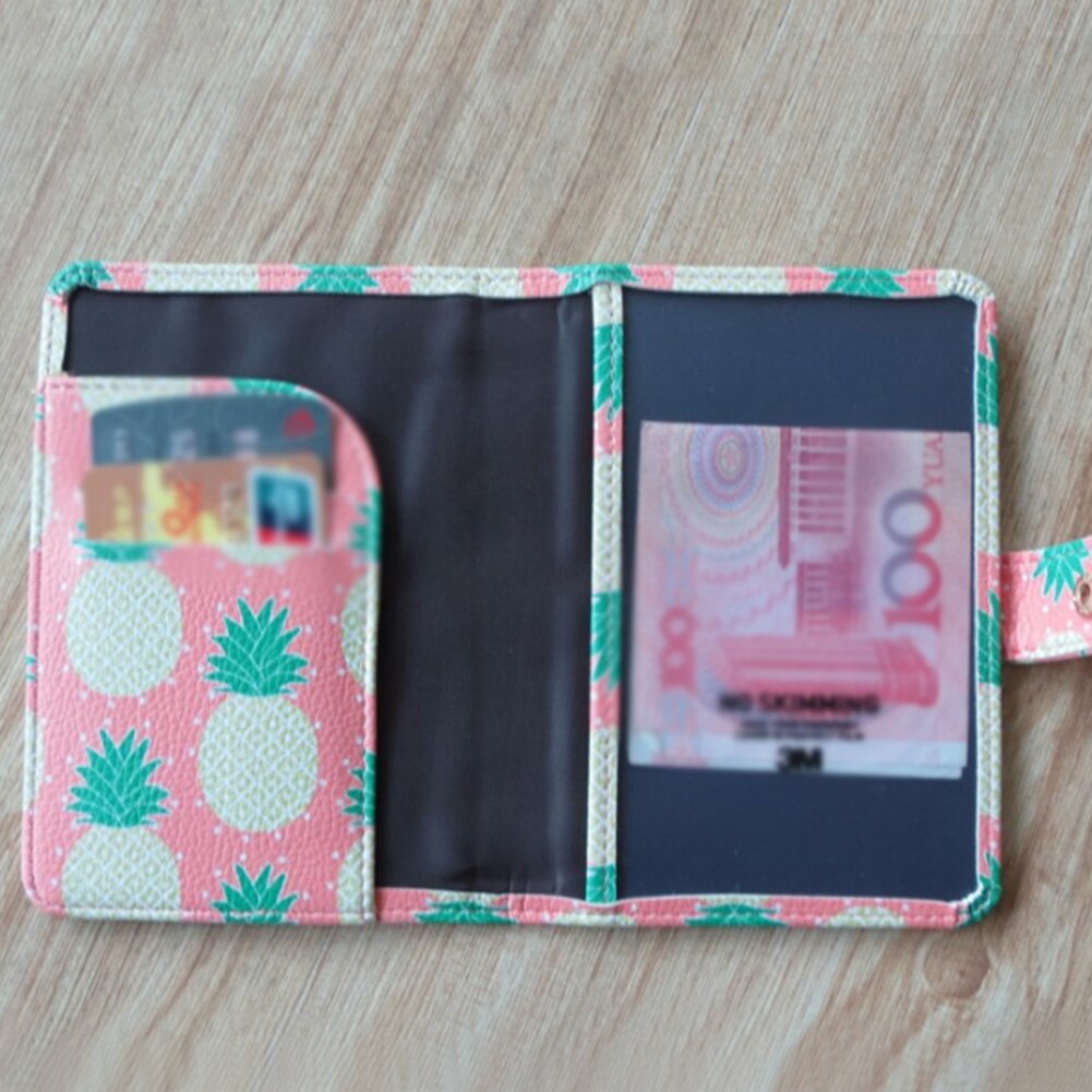 Travel Accessories Passport Holder PU Leather Cute Cartoon Travel Passport Cover Case Card ID Holders