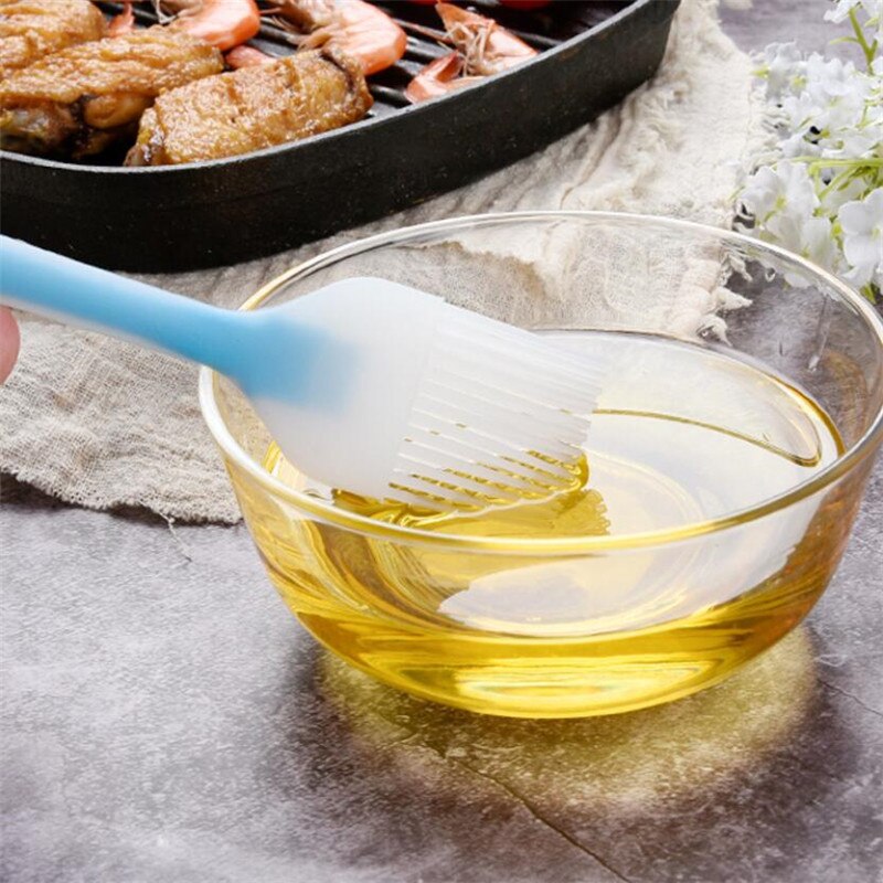 Pincel de silicona para repostería, brocha aplicadora de aceite para repostería de pan pastel, herramientas de cocina de seguridad para parrilla de barbacoa