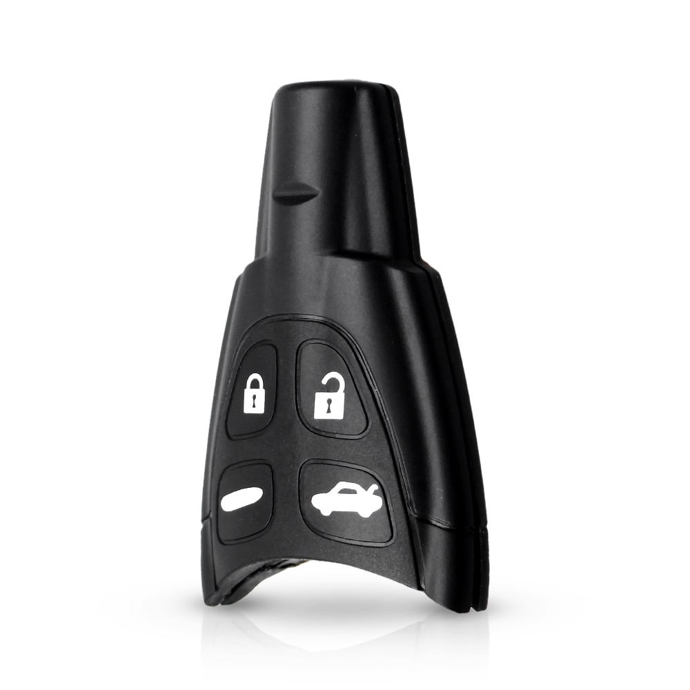 Keyyou bilstylingfodral smart nyckelskal för saab 93 95 9-3 9-5 wf 4 knapp nyckelfritt insteg 4 knappar fjärrnycklar skal