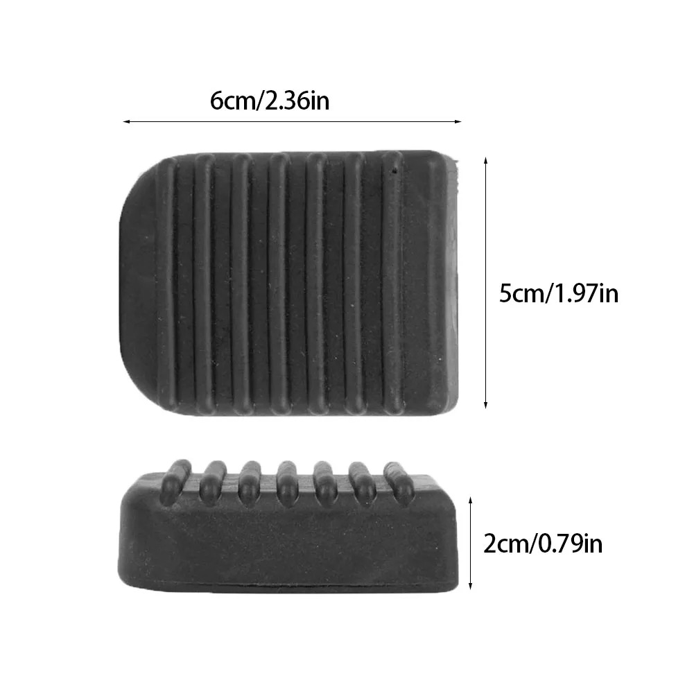 1 stks Zwart Rubber Motorcycle Stand Pad Motorcycle Side Stand Kickstand Voet Extension Ondersteuning Voet Pad Base Motorcycle Accessoire