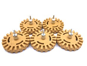 4 zoll 100mm Bohrmaschine Adapter Aufkleber Entfernung Anti kratzen Praktische Nadelstreifen Schnell Radiergummi Rad Gummi Effektive Glatte Auto: Orange