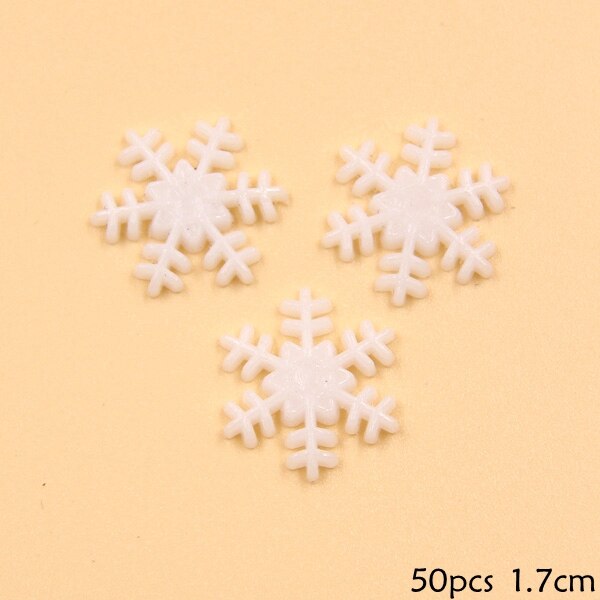 1 Pack Wit Plastic Nep Sneeuwvlok Voor Home Christmas Party Diy Scene Nieuwjaar Xmas Tree Hangers Ornamenten Raamdecoratie: M