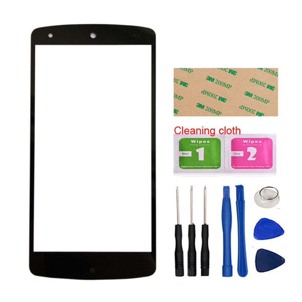 4.95 &#39;&#39;Nexus5 (Geen Mobiele Touch Screen) Outer Glas Voor Google Nexus5 Nexus 5 Voor Glas Panel Vervanging: Black And Tools