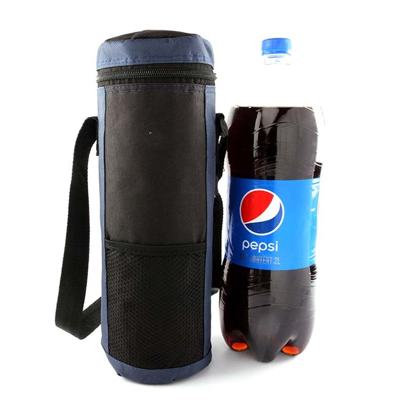 Bolsa grande para botella de agua, bolsa Universal con cordón, enfriador aislado de alta capacidad, para viajes al aire libre, Camping y senderismo