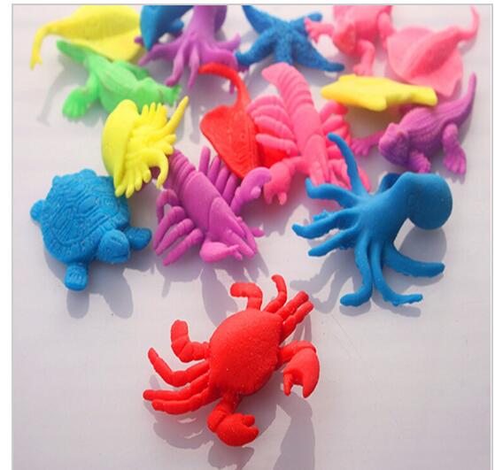 10 pcs/lot Growing In Water Bulk Swell Sea Creature Various kinds Mixed Expansion Toy Colorful Puzzle Magic Toys