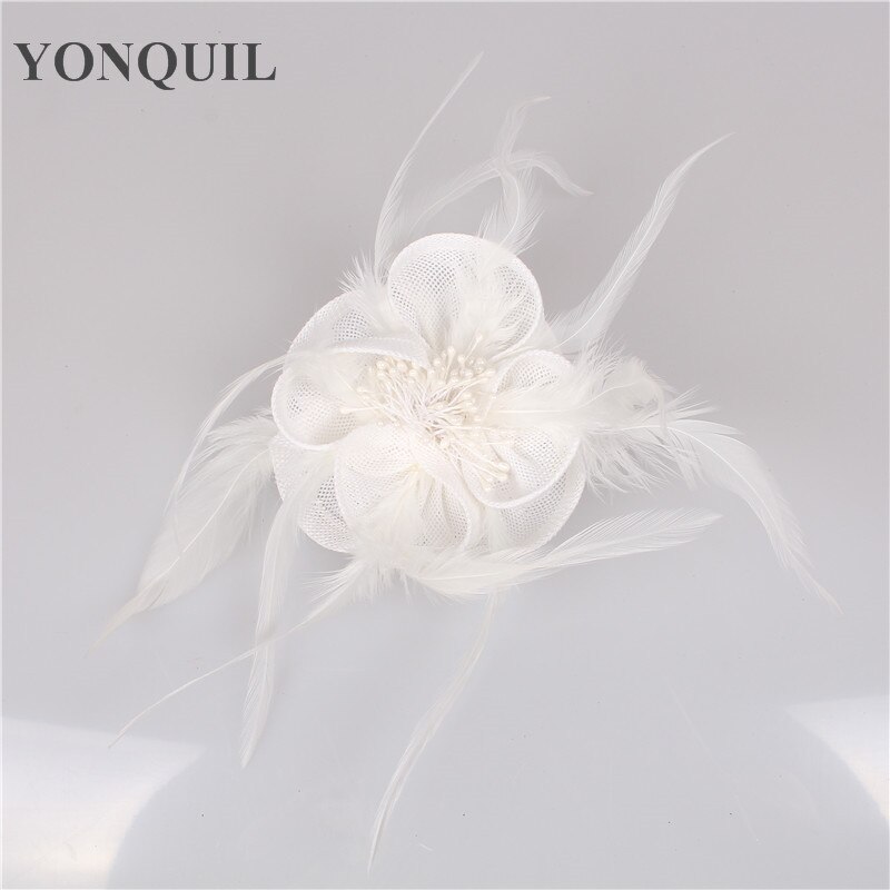 Häät tyylikkäät juhlat naisten hatut kiehtovat päähineet höyhenpääpantalla cocktail tee itse hiustarvikkeet pääntehty hattu syf 61