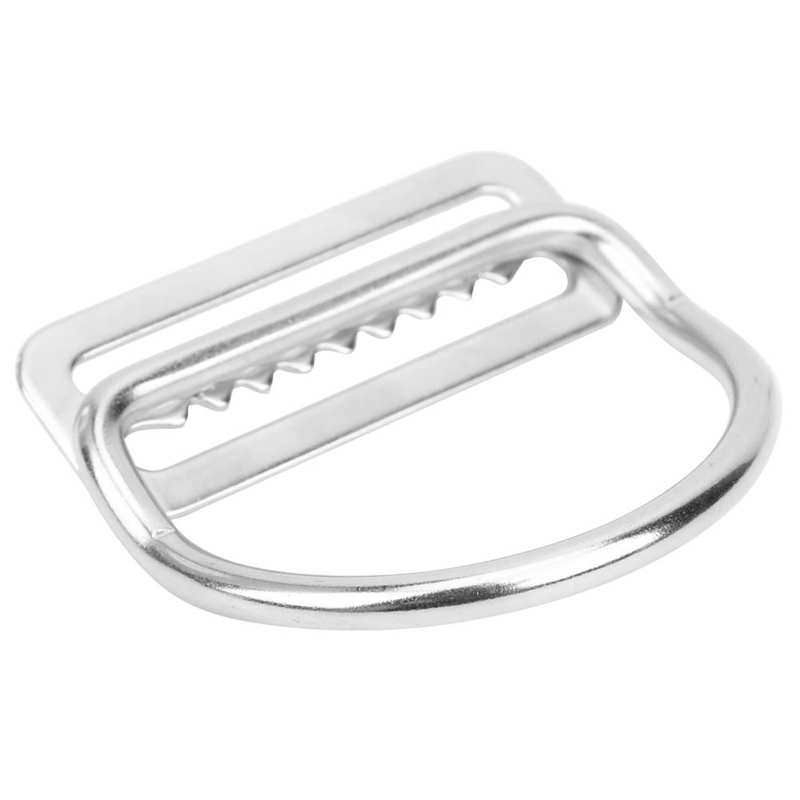 2Pcs Stainless Steel Scuba Diving Weight Belt Slide Keeper D Ring Webbing Harness Belt Retainer Stopper Diving BCD Accessories