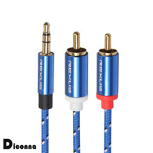Prise casque 3.5mm prise casque rouge blanc RCA Aux câble Audio stéréo