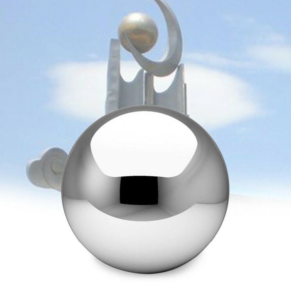 1PCs Stainless Steel Mirror float Sphere Hollow Ball Decoration Ornament Garden Home G4N9