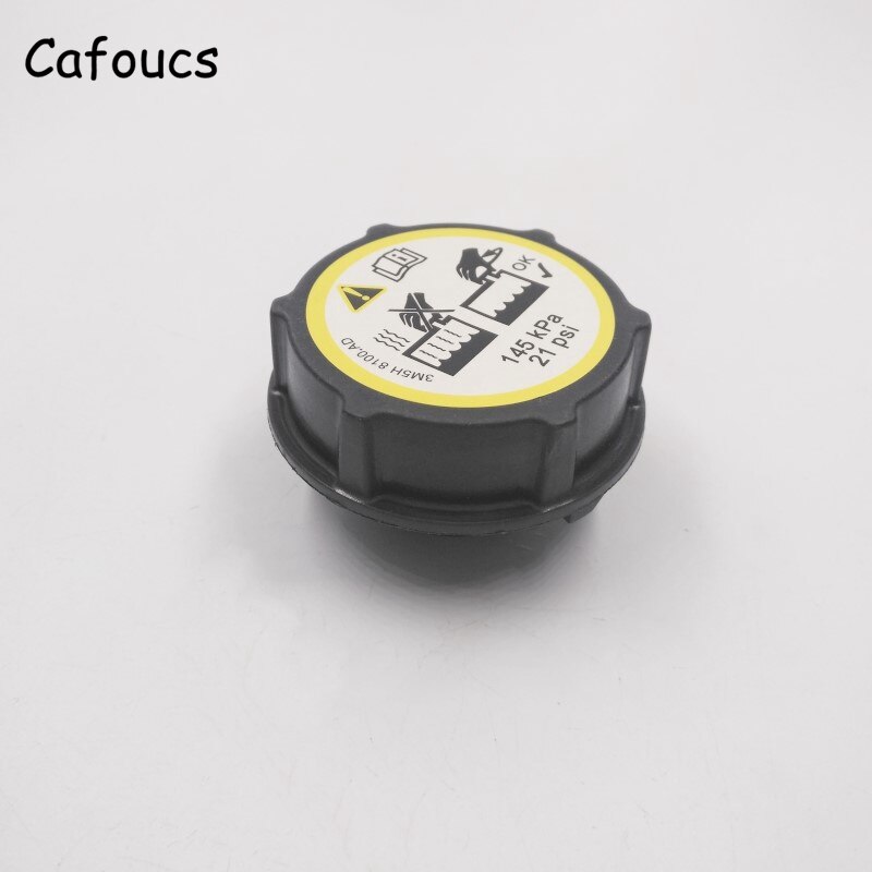 Cafoucs For Ford Focus For Mazda 3 Coolant Water Radiator Bottle Expansion Tank Cap 1301104, 1224233, 3M5H8100AD