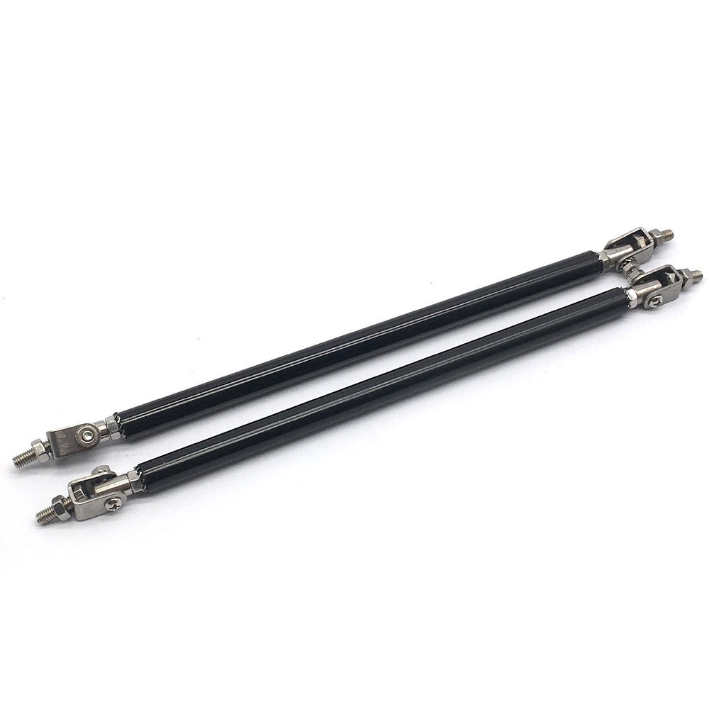 2 stks 200mm Verstelbare Voorbumper Lip Splitter Strut Rod Tie Ondersteuning Bar