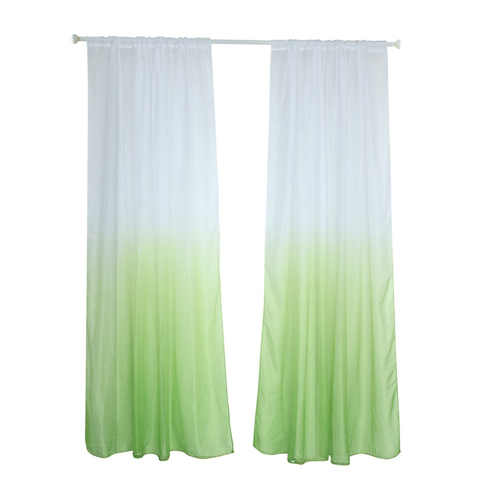 ! moderne gradiëntkleur raam tule gordijn transparante gordijn valance slaapkamer decoratie huistextiel