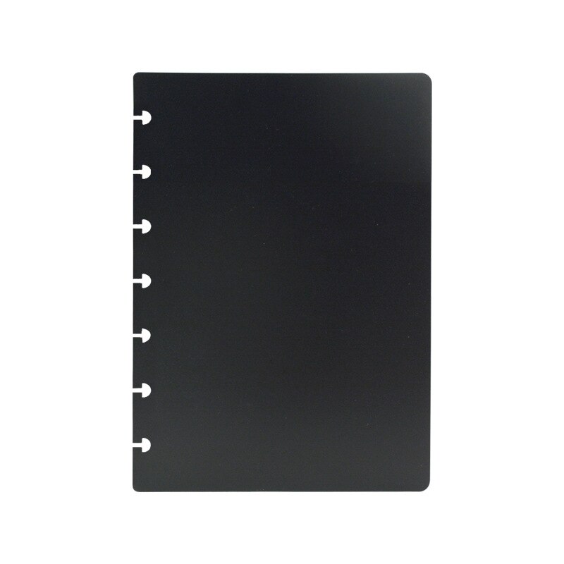 2 Sheet Binder Cover Multiple Size PP Notebook Shell Binder Binding Cover Mushroom Hole DIY Notebook Index Separator Pages Cover: Black / Letter (231-290mm)