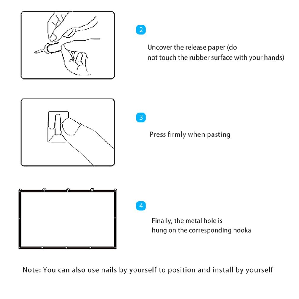 Metal anti-light curtain high definition projection screen foldable portable film screen portable projector giant screen