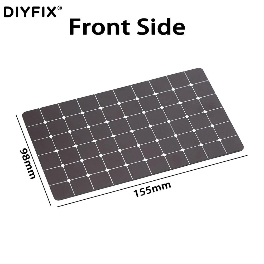 DIYFIX 2UUL 155*98mm Black Magnetic Screw Pad Storage Mat Work Pad Mobile Phone Repair Hand Tools