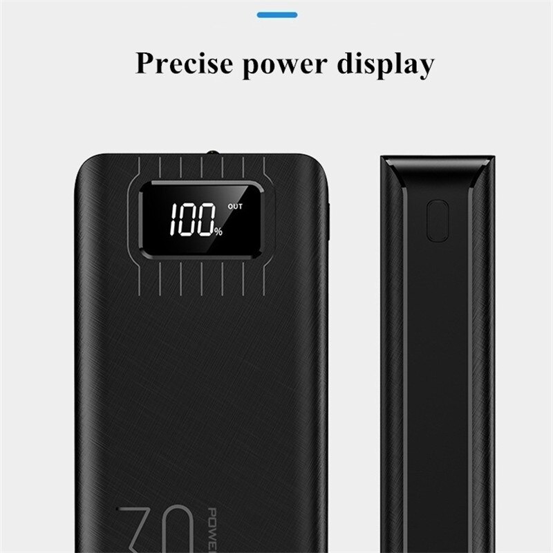 50000mAh Power Bank Portable Large-Capacity Phone Fast Charger Outdoor Travel Charger Poverbank LED Digital Display Poverbank