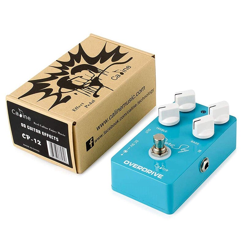 Caline Pure Sky OD Guitar Effect Pedal Highly Pure and Clean Overdrive Guitar Pedal Accessories CP-12