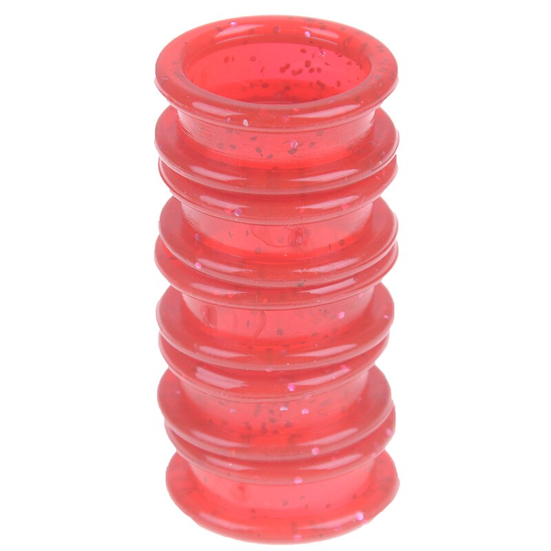 Tijeras anillo colorido de Gel de sílice de pelo tijeras de anillos de barbero, anillo de corte de pelo tijeras círculo tijeras de peluquería 5 unids/set: RD