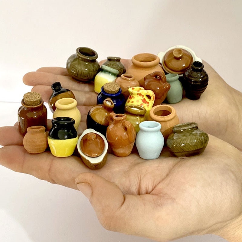 Ceramics Refrigerator Magnet Sticker Flower Vase Fridge Magnets Refrigerator Magnets Home Decor Mini Bonsai Plant Fridge Magnets
