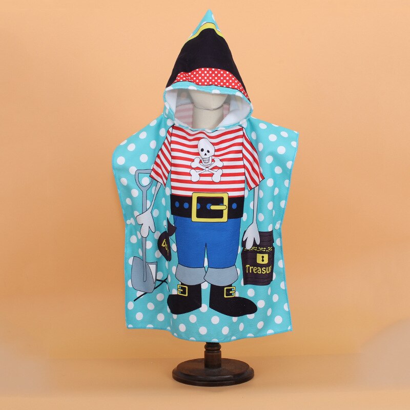Poncho para niños y bebés, albornoz con capucha, Toalla de baño con capucha, toallas de baño de playa, Toalla de baño de secado rápido,: 10